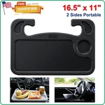 Steering Wheel Tray Laptop & Food Car Table Desk Mount For Travel, Black. Fixed Price $9.99.