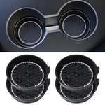 Amooca Car Cup Coaster Universal Non-slip Holders Bling 4 Pack, Black. Fixed Price $21.30.