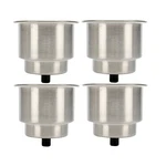 Amarine Made 4PCS Stainless Steel Cup Drink Holder With Drain For Boat Rv. Fixed Price $34.29.