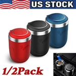 New Portable Car Auto Ashtray Blue Led Light Smokeless Cigarette Holder. Fixed Price $5.75.