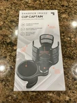 New Sharper Image Cup Captain Adjustable 2 1 Holder Fits Most Free Ship. Fixed Price $16.50.