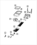 Genuine Mopar Floor Console Mat 6EJ86DX9AC. Fixed Price $36.33.