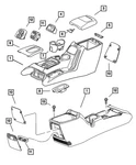 Genuine Mopar Floor Console Cup-holder 5072903AA. Fixed Price $35.18.
