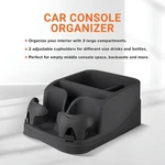 Console Organizer With 2 Adjustable Cup Holders For Cars, Trucks, Minivans. Fixed Price $67.31.