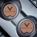2 Pcs Chevy Corvette Car Cup Holder Coaster Washable Non-slip Soft Neoprene. Fixed Price $9.99.
