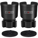 Upgraded Car Cup Holder Expander Adapter With Offset LARGE*2, Black. Fixed Price $66.82.