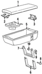 Genuine Gm Cup Holder 12518654. Fixed Price $137.02.