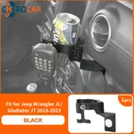 Multifunctional Black Cup Holder Phone Mount Trim For Jeep Wrangler Jl Jt 2018+. Fixed Price $19.49.