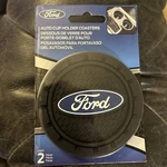 Plasticolor Ford Car 2X Cupholder Coasters Set Oem Blue Oval Logo. Fixed Price $9.95.