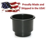 Black Recessed Drop Plastic Cup Drink Holder Can Car Sofa Poker Table Boat Rv. Fixed Price $9.99.