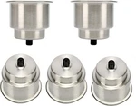 5 Pack Stainless Steel Cup Drink Holder With Drain For Marine Boat Rv Camper. Fixed Price $27.99.