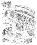 02-05 Dodge Ram 1500 New Genuine Mopar Instrument Panel Ash Receiver 0YC45XDVAA. Fixed Price $135.00.