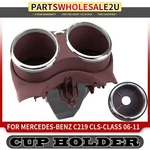 Front Dual Cup Holder For Mercedes-benz CLS500 Amg 2006 CLS550 07-10 Red. Fixed Price $42.99.