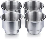 Stainless Steel Cup Drink Holder Marine Boat Rv Camper - 3 1/2"ID,4 1/4" Od. Fixed Price $26.99.