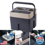 Atmomo Beige Multi-function Storage Bucket Organizer Car Trash Can Cup Holder. Fixed Price $46.99.