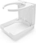 Cup Holder White Adjustable Folding For Drink Marine Boat Caravan Yacht Rv Camp. Fixed Price $11.99.
