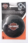 Harley-davidson Bar & Shield Auto Cup Holder Coasters Set Of 2 Trim-to-fit New. Fixed Price $7.99.