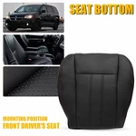 Driver Seat Bottom Cover Black W/red Seam Leather For 08-20 Dodge Grand Caravan. Fixed Price $40.99.