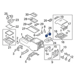 Ford F-250 Super Duty 2011-2016 CC3Z2813562BC Rear Console Cup Holder. Fixed Price $95.25.