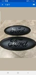 2011-2016 Ford F250 F350 Super Duty Grill 13" And 7" Matte/gloss Black Emblems. Fixed Price $340.00.
