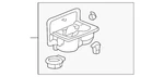 Genuine Honda Cup Holder 77230-S84-A01ZA. Fixed Price $115.73.