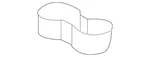 Genuine Volkswagen Cup Holder 5C6-885-995-82V. Fixed Price $74.39.