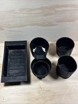 Set 2007-2014 Ford Expedition Cup Holder Rubber Inserts Tray Front And Rear Oem. Fixed Price $59.99.