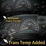 Add Trans Temp Gauge Service + Instrument Cluster Rebuild Leds 03-06 Gm. Fixed Price $190.00.