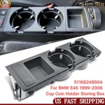 Gray Center Console Cup Coin Holder Storing Box 51168248504 For Bmw E46 99-06. Fixed Price $19.98.
