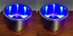 # 2 Pcs Rv Marine Boat Camper Ss 304 Led Blue Cup Drink Holder 3/8" Drain Tube. Fixed Price $23.95.