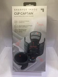 Sharper Image Cup Captain Adjustable 2 1 Holder - Black. Fixed Price $19.99.