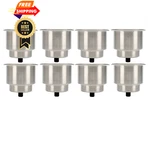 Amarine Made Stainless Drink Holder With Drain, Multi-use 8PCS, White. Fixed Price $70.99.