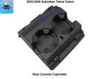 88986676 03 04 05 06 Suburban Tahoe Yukon Rear Console Cupholder. Fixed Price $49.00.