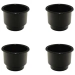 Qty 4: Black Plastic Cup Holder (jumbo) Fits Universal Products. Fixed Price $28.40.