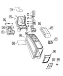 Genuine Mopar Floor Console Mat 68042578AA. Fixed Price $39.38.