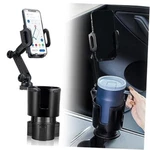 Car Cup Holder Expander Adjustable Base With Phone Mount 360 Rotation 3.78"-1. Fixed Price $31.07.
