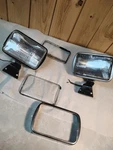 As-is Pair Of Per-lux 600-R Stainless Steel Fog Driving Light Missing Side Screw. Fixed Price $89.99.