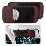 Car Cd Visor Storage Case 2 Pcs Large Capacity Auto Sun Dvd Holder Red New. Fixed Price $8.88.