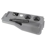 Center Console Cup Holder Smoke Gray With Leather Handbrake Boot Mustang 1987.... Fixed Price $146.99.