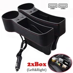 1 Pair Usb Car Seat Drink Cup Holder Bottle Stand Food Organizer Phone Storage.. Fixed Price $18.89.