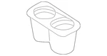 Genuine Nissan Cup Holder Insert 96975-ZH90A. Fixed Price $31.04.
