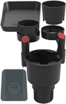 Triple Car Cup Holder Expander Attachable Tray With Adjustable Base Large.... Fixed Price $23.36.