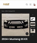 Mustang Gt S650 24+ Shelby Ss Style Front End Kit. Fixed Price $310.00.