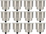 12 Pack Stainless Steel Cup Drink Holder With Drain For Marine Boat Rv Camper. Fixed Price $59.99.