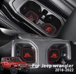 Non-slip Car Cup Coaster Slot Pad For Jeep Wrangler 2020-2022 Anti-slip Mat. Fixed Price $7.99.
