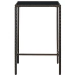 Outdoor Poly Rattan And Glass Bar Table For Cafes Gardens Vidaxl. Fixed Price $152.99.