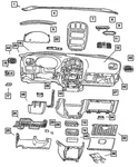 Genuine Mopar Instrument Panel Cup-holder RR44ZJ3AE. Fixed Price $67.01.
