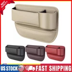 2 In 1 Car Leather Holder Gap Bag Front Seat Filler Box With Watercup. Fixed Price $19.59.