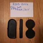 03-06 Silverado Tahoe Yukon Sierra Cup Holder Piece Rubber Liner Mat Set Oem. Fixed Price $27.98.