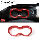Car Front Water Cup Holder Trim Ring Cover For Jeep Renegade 16+ Red Accessories. Fixed Price $13.99.